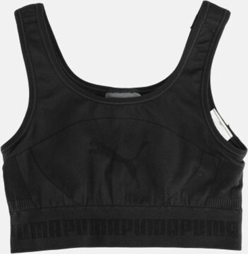 Rt Seamless Bra G, Puma Black, 128, Sport-Bh