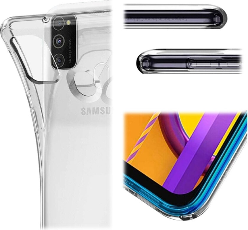 Liquid Crystal - Baksidedeksel For Mobiltelefon - Termoplast-Polyuretan (Tpu) - Krystallklar - For Samsung Galaxy M30s