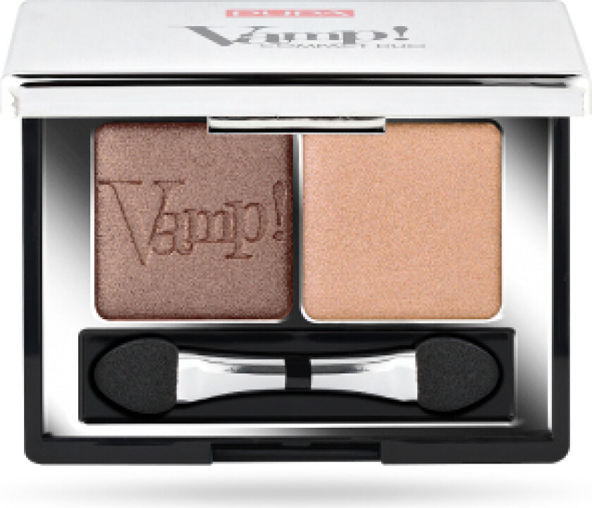 Vamp! Compact Duo Eyeshadow Doble Øyenskygger 004 Bronse Amber 2,2G