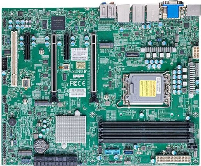 Supermicro X13sae-F - Hovedkort - Atx - Lga1700-Sokkel - W680 Chipset - Usb 3.2 Gen 1, Usb 3.2 Gen 2, Usb-C Gen 2X2 - Gigabit Lan, 2.5 Gigabit Lan -