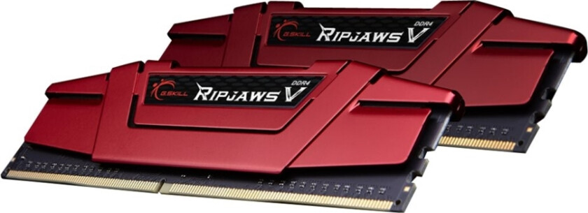 Ripjaws V - Ddr4 - Sett - 16 Gb: 2 X 8 Gb - Dimm 288-Pin - 2400 Mhz / Pc4-19200 - Cl15 - 1.2 V - Ikke-Bufret - Ikke-Ecc
