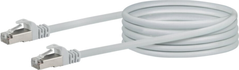 - Nettverkskabel - Rj-45 (Hann) Til Rj-45 (Hann) - 50 Cm - Sftp - Cat 6 - Solid - Hvit