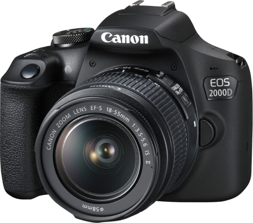 Eos 2000D + Ef-S 18-55 Mm Dc Iii-Objektiv + Cb-Sb130-Veske + 16 Gb Sd-Kort