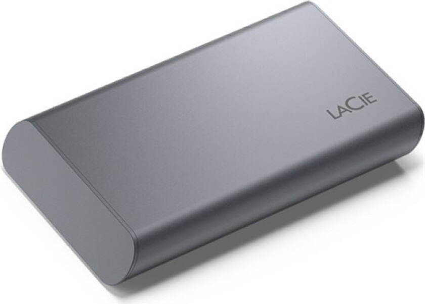 Lacie Mobile Secure Stkh1000800 - Ssd - High Performance - Kryptert - 1 Tb - Ekstern (Bærbar) - Usb 3.2 Gen 2 (Usb-C Kontakt) - 256-Bit Aes - Romgrå