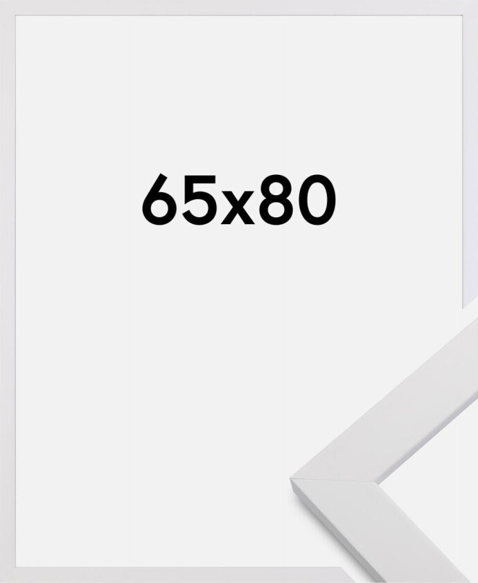 Ramme White Wood 65x80 Cm