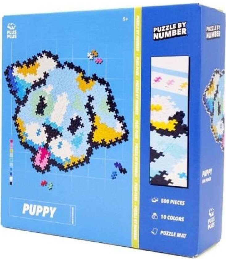 Plus Plus Klocki Puslespill Etter Nummer Hund - 500 Brikker 3961
