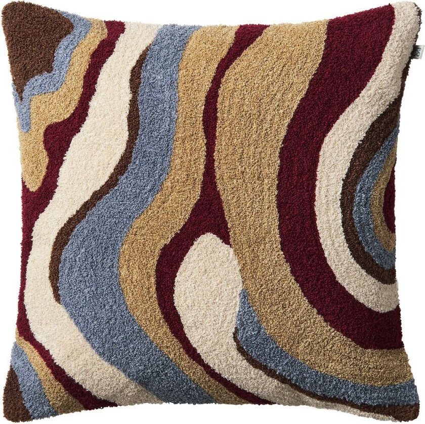 Sagar putetrekk 50 x 50 cm Dusty blue-ruby