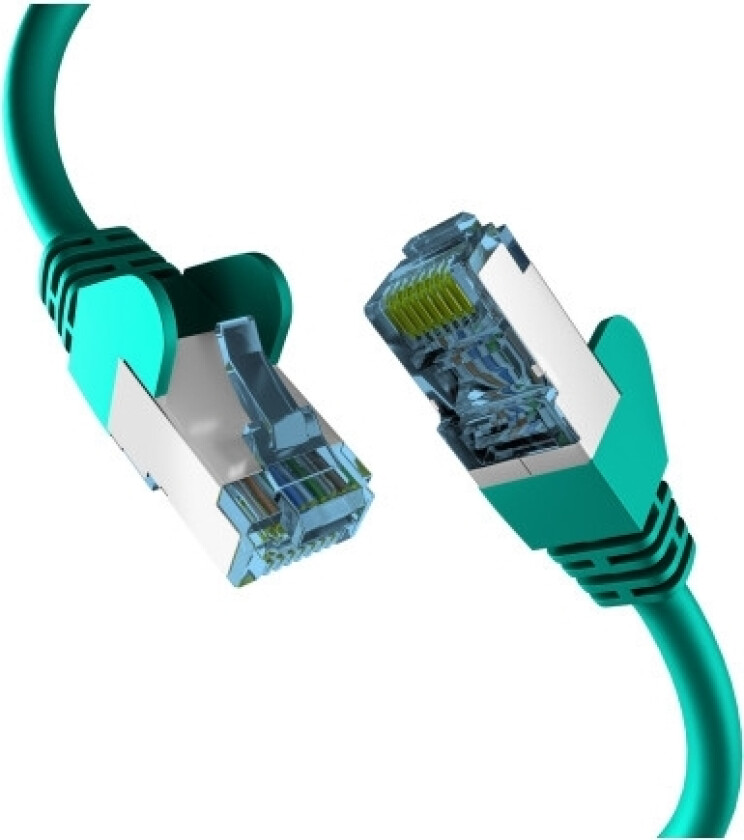 Efb-Elektronik Rj45 Patch Kabel Med Cat.7 Råkabel Raw Kabel Grønn 15M S/Ftp Pimf Nettverkskabel Lan Dsl (Ec020200200)