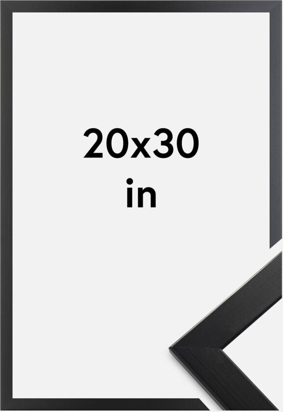 Ramme Trendline Akrylglass Svart 20x30 Inches (50,8x76,2 Cm)