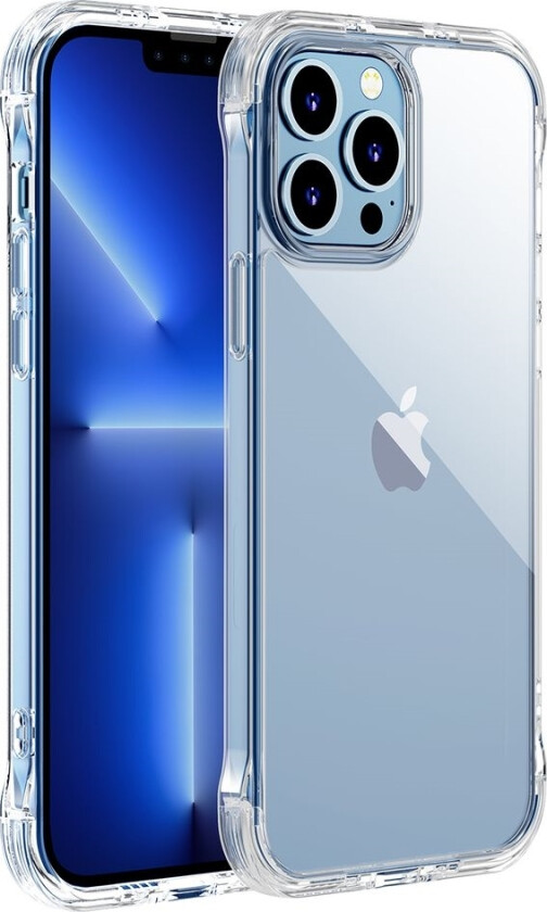 Defender Series Deksel Til Iphone 13 Pro Max Pansret Deksel Med Kroker Stativ Gjennomsiktig (Jr-Bp956)