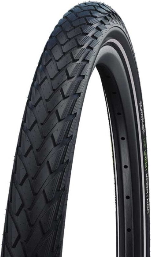 Green Marathon Non Folding Tire (37-622) Black, Addix Eco, Greenguard, Psi Max:85 Psi, Yes, Weight:730 G