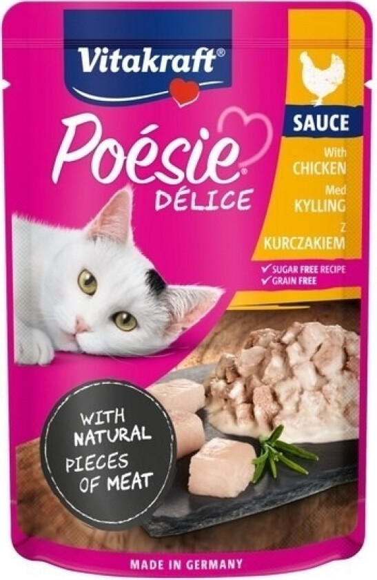 Poesie Delice Kylling - Vådfoder Til Katte - 85 G