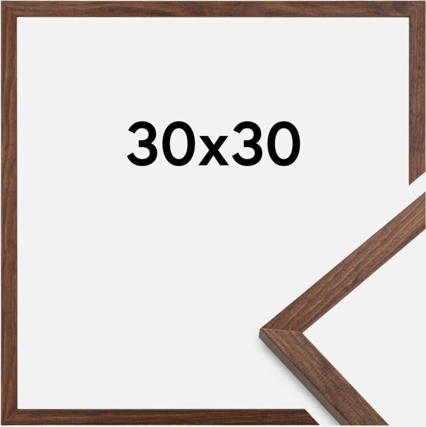 Ramme Galant Valnøtt 30x30 Cm