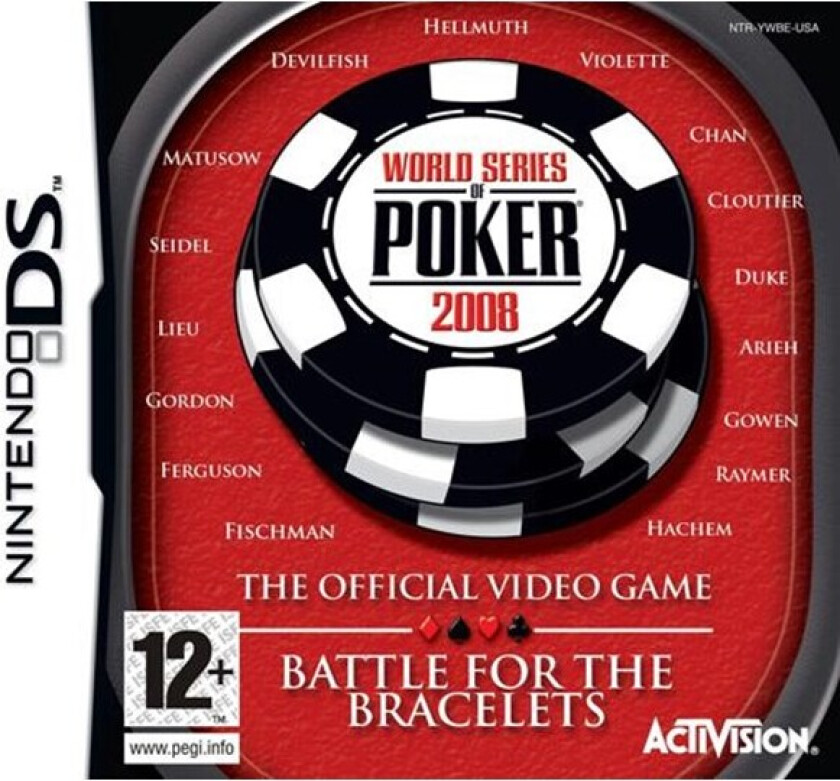 World Series of Poker 2008: Battle for the Bracelets - Nintendo DS - Kort