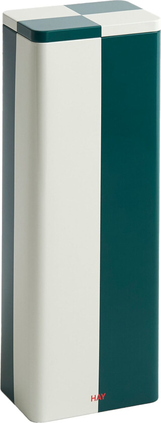 Bilde av Tin Slim oppbevaringsboks, green/off-white