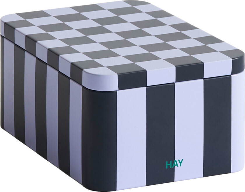 Bilde av Tin oppbevaringsboks small, dark blue/lavender