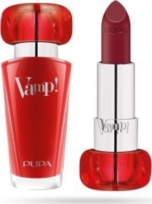 Puppe, Vamp!, Parabenfri, Volum, Cream Lipstick, 300, Scarlet Bordeaux, 3,5 G