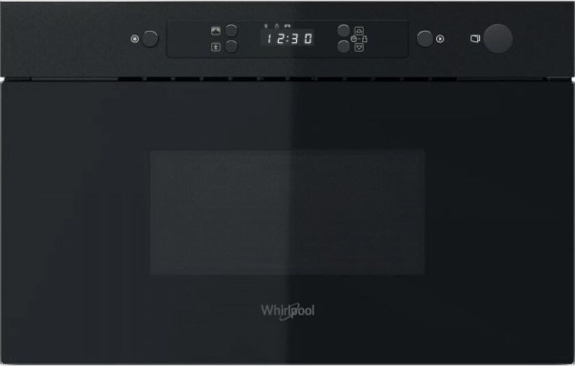 Whirlpool Mbna900b, Innebygget, Solo Mikrobølge Ovn, 22 L, 750 W, Knapper, Sort
