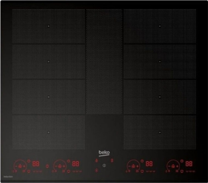 Hii 68811 Nt, Sort, Innebygget, 58 Cm, Sonebasert Induksjon, 8 Zone(S), 8 Zone(S)
