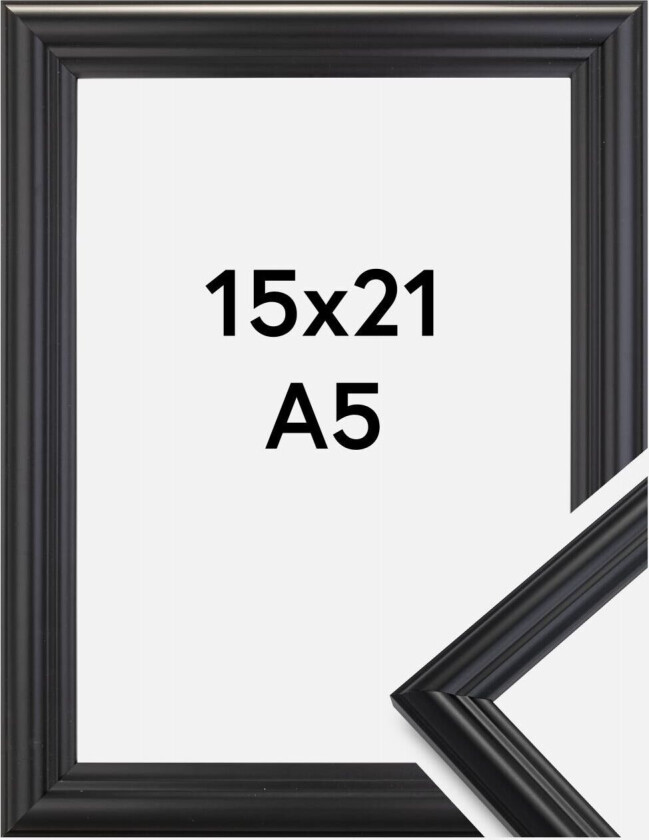 Ramme Siljan Svart 15x21 Cm (A5)