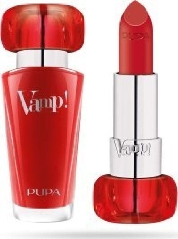, Vamp!, Parabenfri, Volum, Cream Lipstick, 303, Iconic Red, 3,5 G For Kvinner