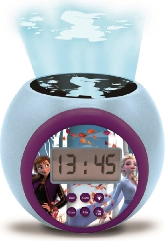 Rl977fz, Digital Vekkerklokke, Disney Frozen 2, Anna, Elsa, Flerfarget, Bilde, Lcd