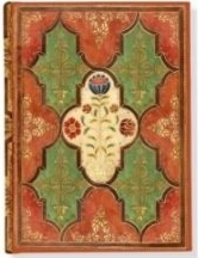 Stitched Notebook Floral Pergament