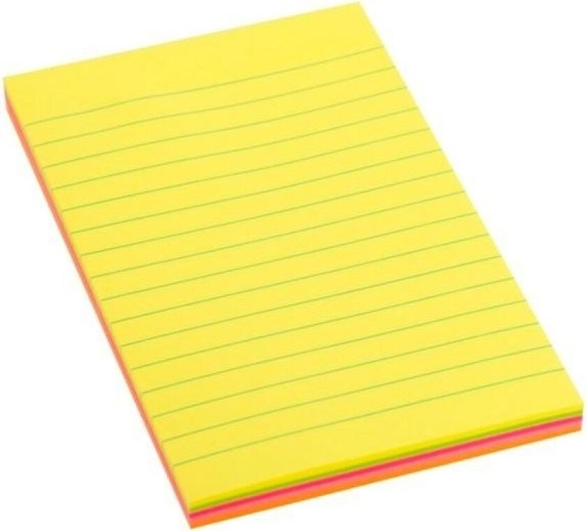 Selvklebende Notatbok 98X150mm Neonfôret
