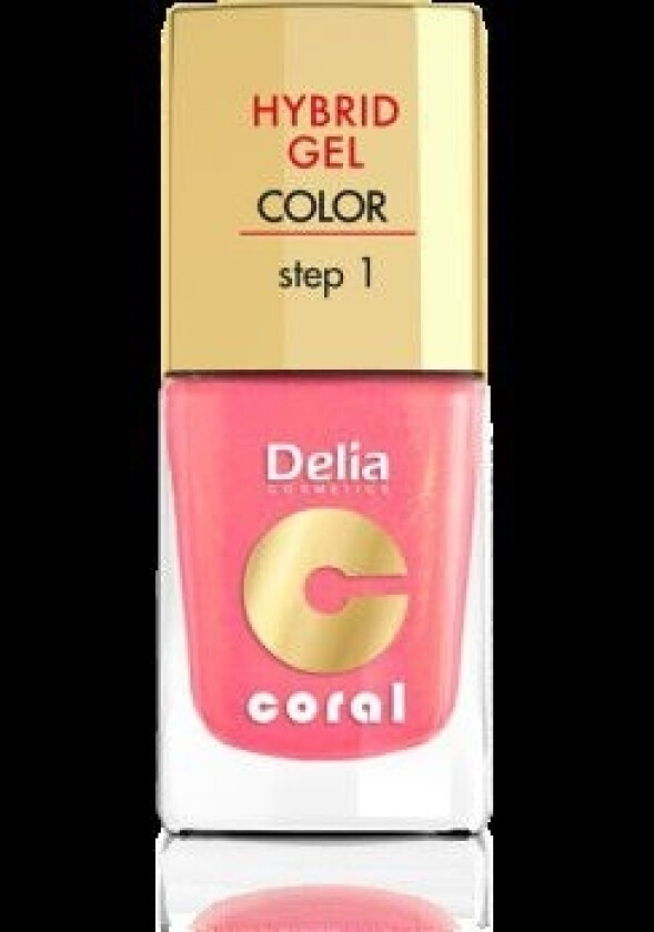 Cosmetics Coral Hybrid Gel Nail Enamel No. 16 Warm Medium Pink 11Ml