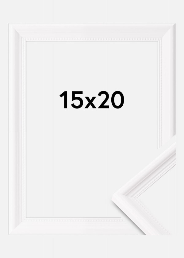 Ramme Gala Akrylglass Hvit 15x20 Cm