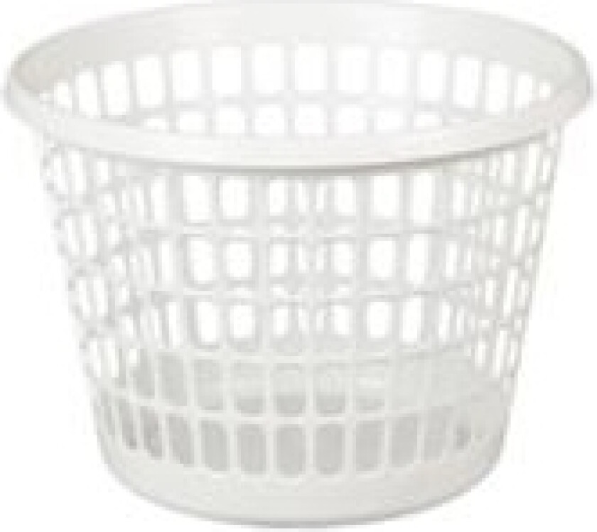 Vaskerikurv Tina Trolley Rund 32Ltr Hvid,1 Stk