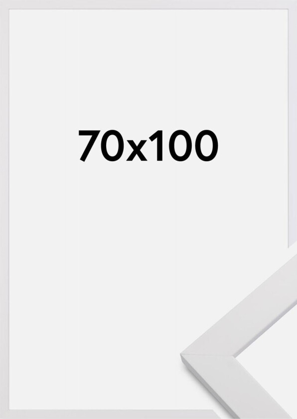 Ramme White Wood Antireflex 70x100 Cm