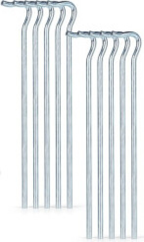 Teltplugger i metall, 10-pakning - Stabil for alle terreng