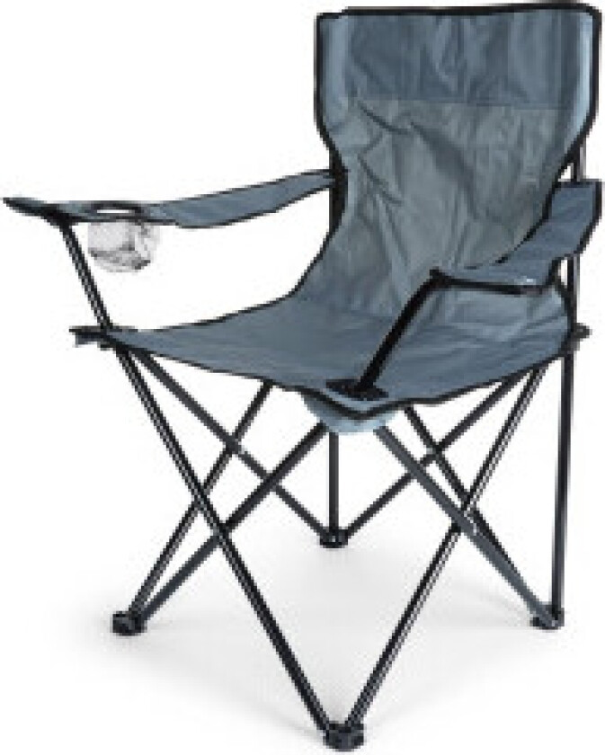 Sammenleggbar campingstol for strand og fiske, slitesterk og robust