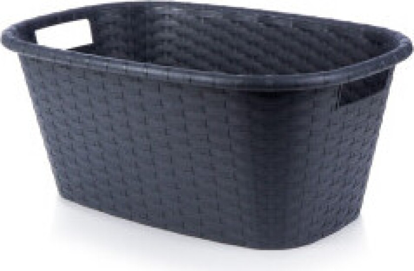 Sort lys skittentøyskurv for klær og tekstiler