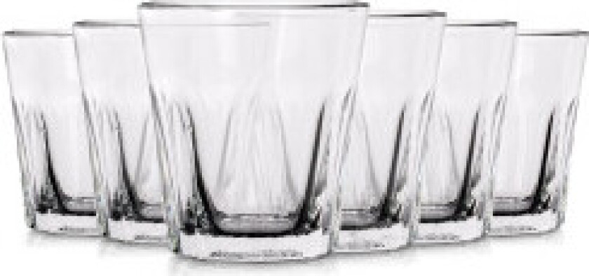 Sett med 6 glass for vodka, likør eller shots, kan maskinvaskes