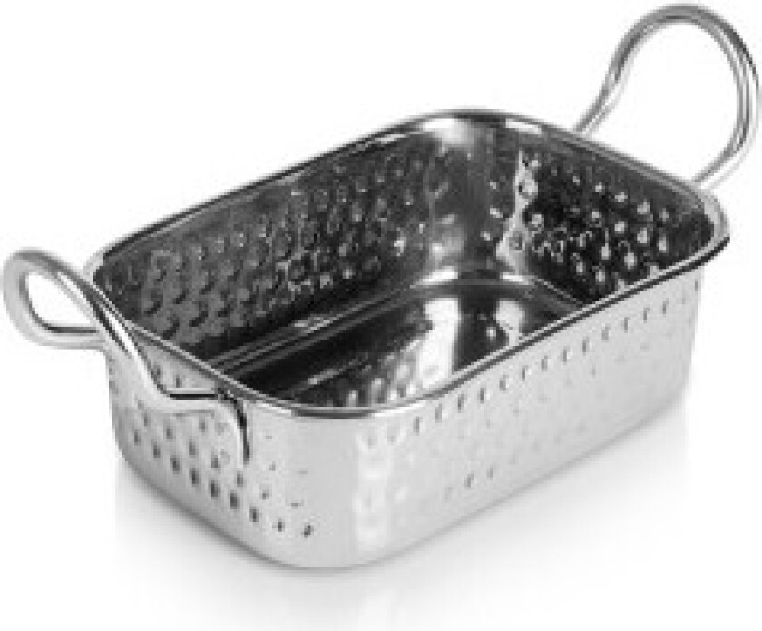 Elegant serveringsskål i rustfritt stål