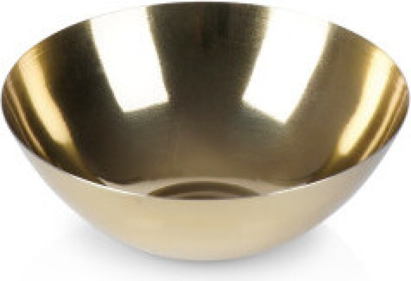 Elegant gyllen serveringsskål i rustfritt stål