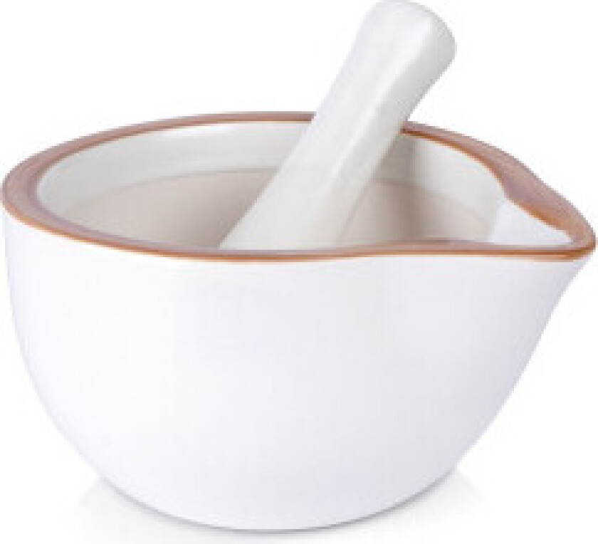 Keramisk morter for krydder, urter og nøtter