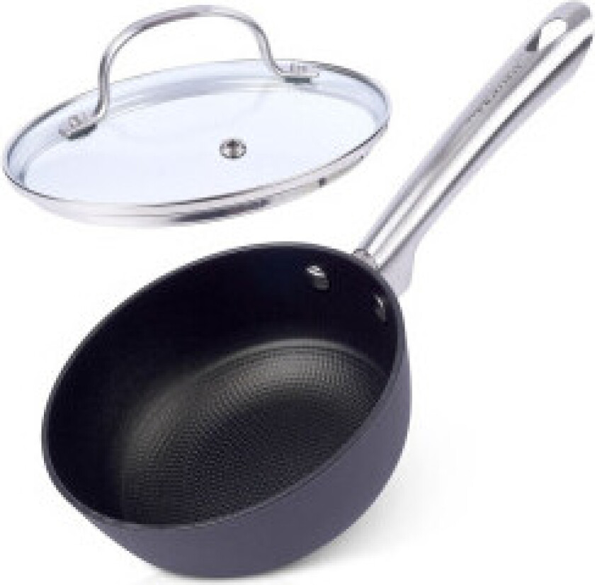 Støpejernsgryte med non-stick belegg og lokk