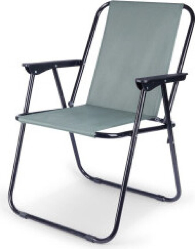 Sammenleggbar campingstol for strand og fiske med armlener