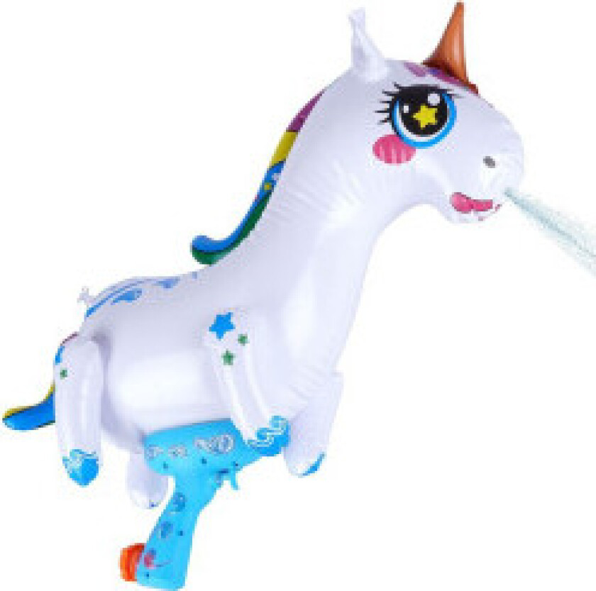 Oppblåsbar Unicorn vannpistol for sommerlek