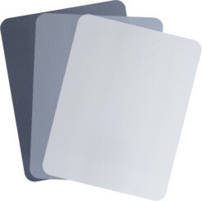 Fleksible skjærebrett i sett på tre for enkel håndtering