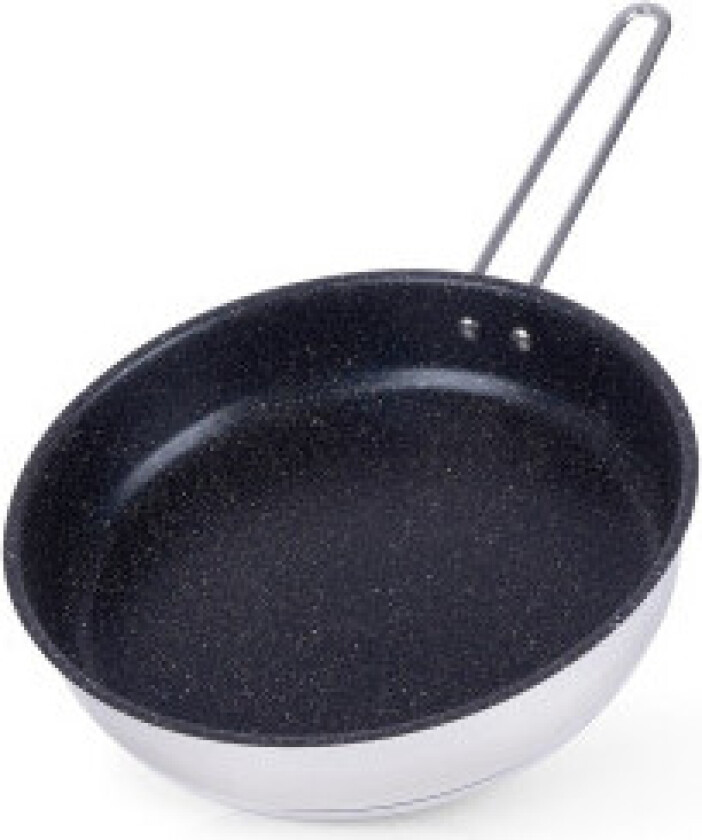 Stekepanne 26 cm stål non-stick granitt til alle komfyrer/ovner