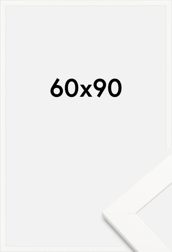 Ramme Trendline Akrylglass Hvit 60x90 Cm