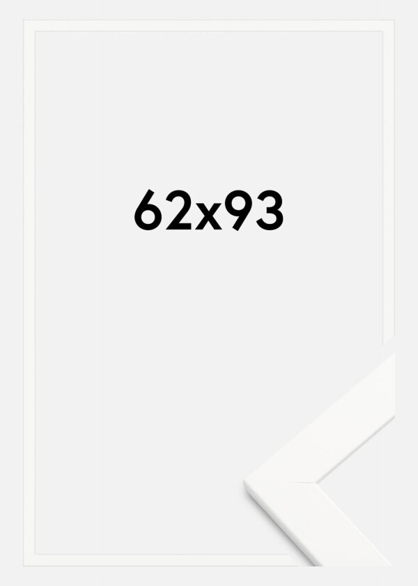 Ramme Trendline Akrylglass Hvit 62x93 Cm