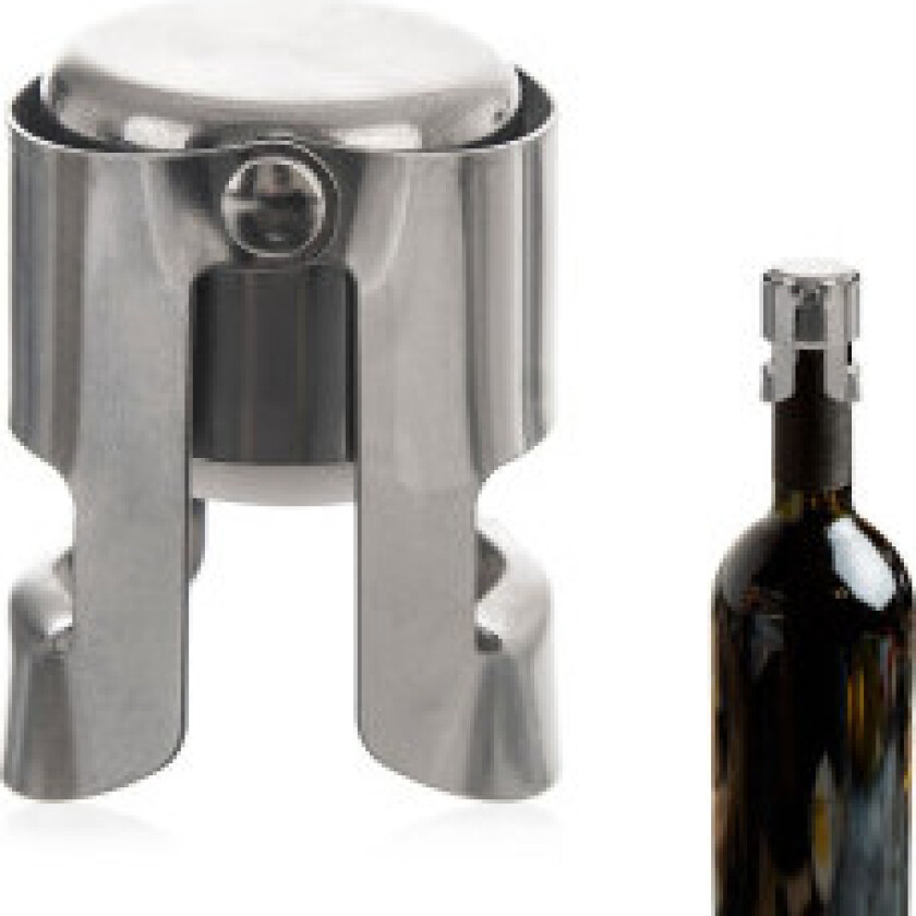 Vinkork i rustfritt stål for musserende vin