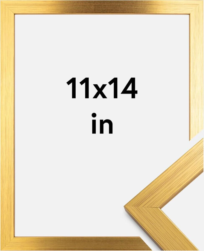 Ramme Gold Wood Akrylglass 11x14 Inches (27,94x35,56 Cm)