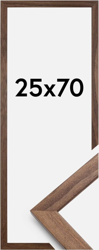 Ramme Stilren Akrylglass Valnøtt 25x70 Cm