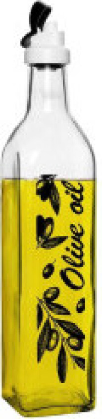 Glassflaske for olje med dispenser, 500 ml - for hvitløk & urter